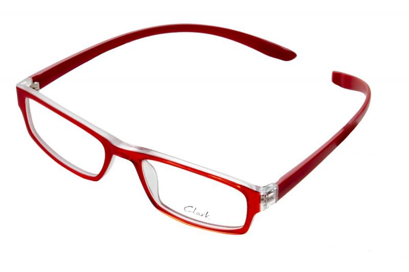 Lesebrille Clark Rot transparent