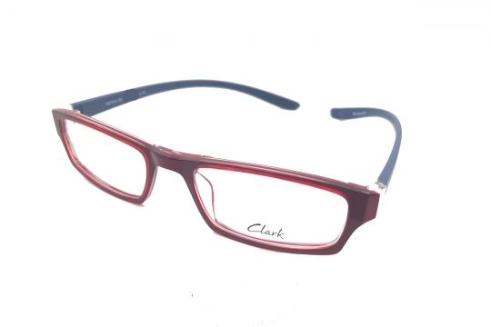 Lesebrille Clark Rot transparent / Blaue Bügel
