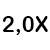 2,0x