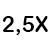 2,5x