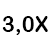 3,0x