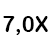 7,0x